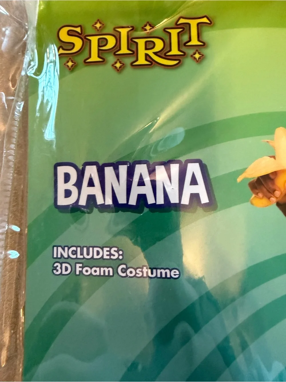Spirit Kids Banana Costume - Yellow size Large